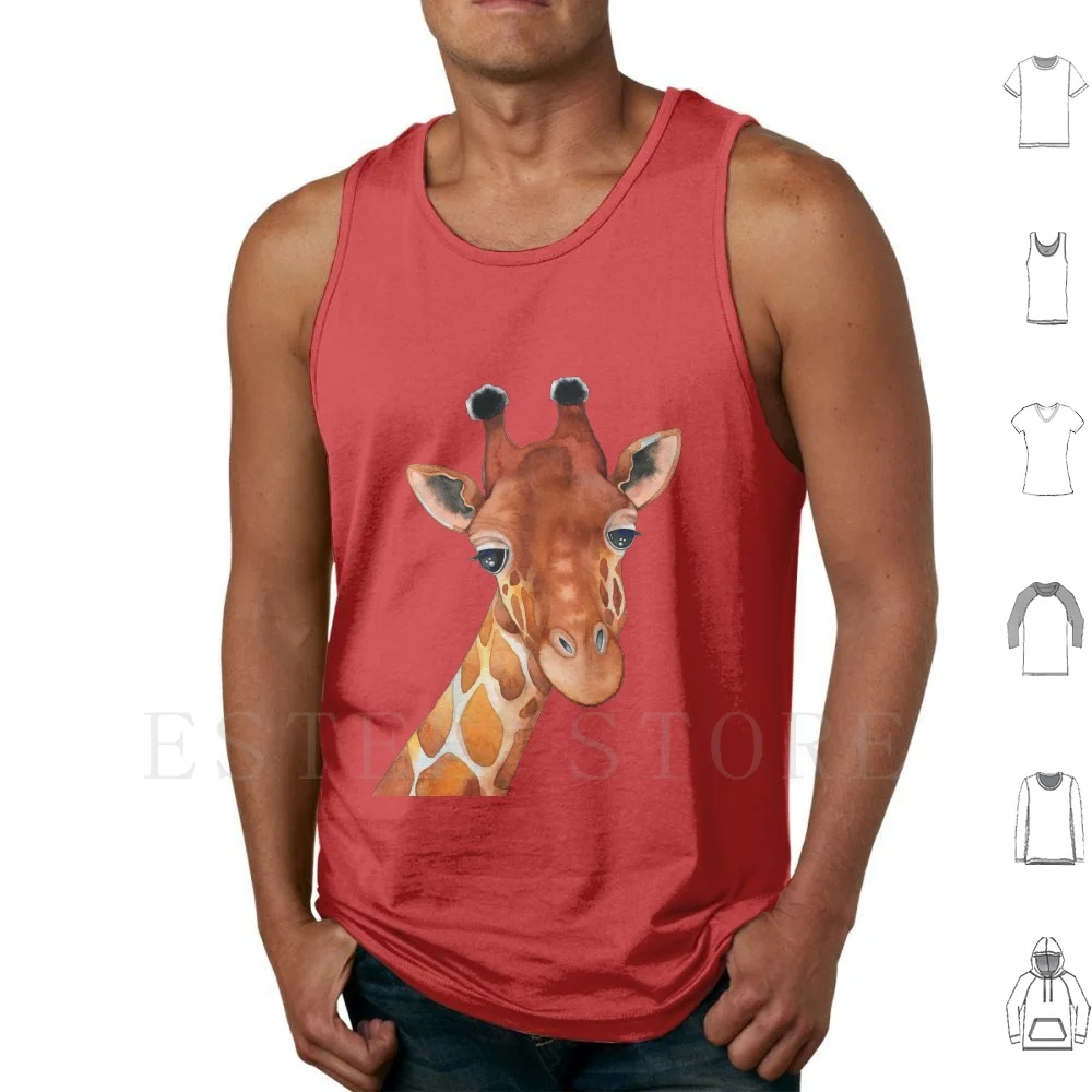 

Giraffe Watercolor Tank Tops Vest Sleeveless Giraffe Giraffe Art Giraffe Painting Giraffe Nursery Giraffe Watercolor Funny