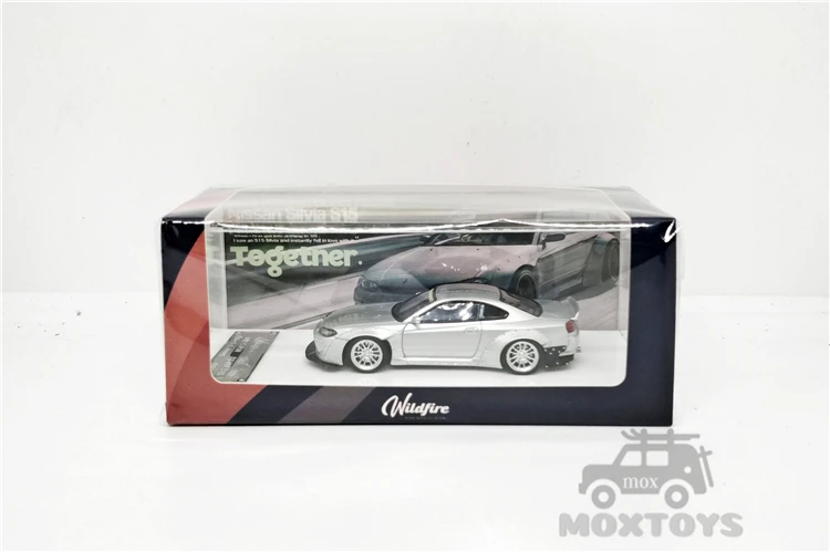

Wildfire 1:64 Pendam Rocket Bunny Nissan Silvia S15 Silver Resin Model Car