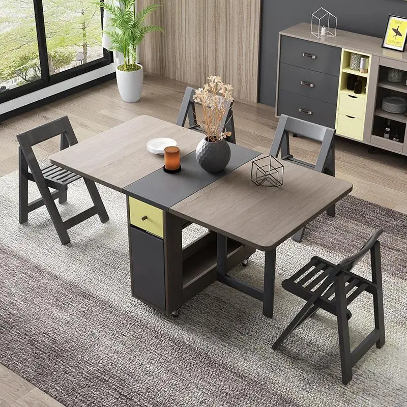 Esstisch Room Tablo Redonda Ouro Tavolo piegevole обеденный набор Yemek Masasi De Jantar Mesa складывающийся стол |