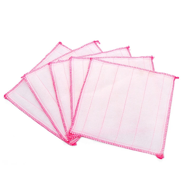 

Five-layer Cotton Microfiber Non-stick Oil Scouring Pad Cleaning Towel Dishcloth Kitchen Dish Cleaning Towel Water Absorption