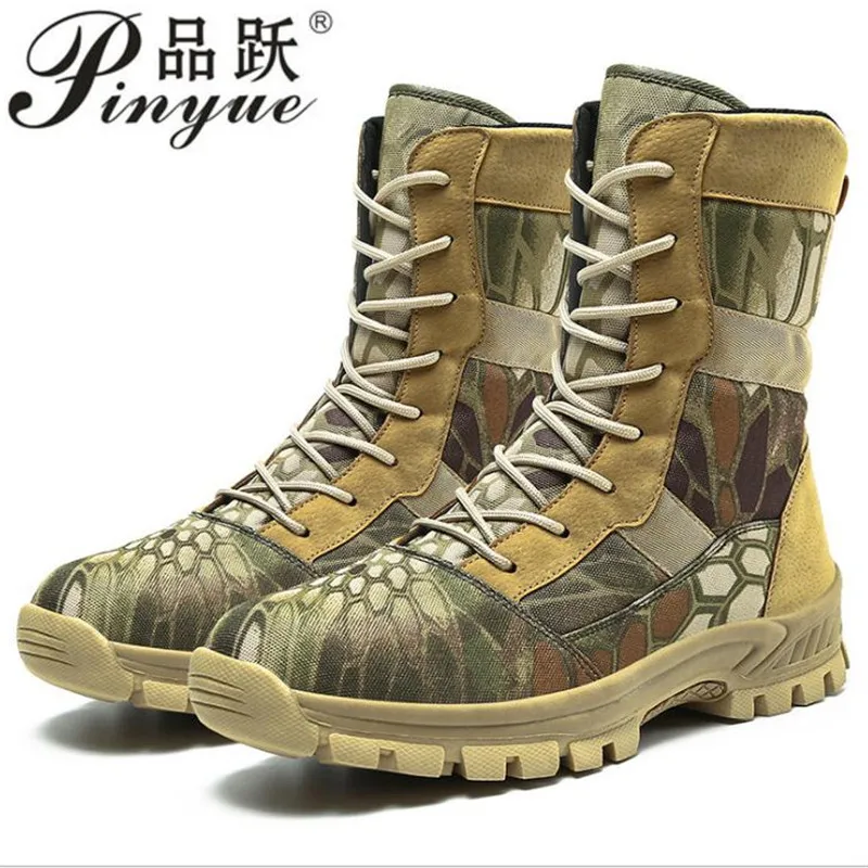 

Камуфляжные мужские ботинки, Рабочая защитная обувь, мужские тактические военные ботинки для пустыни, армейские ботинки спецназа для осени...