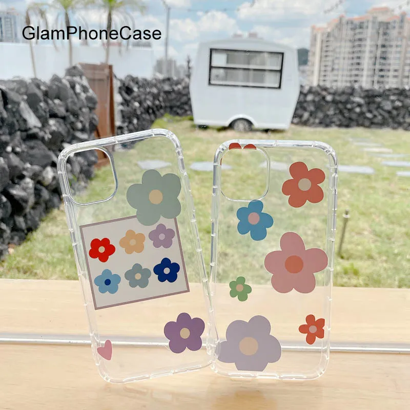Чехол GlamPhone из ТПУ с цветочным оформлением чехол для iPhoneSE 2 11Pro/Max X XS Max XR мягкий