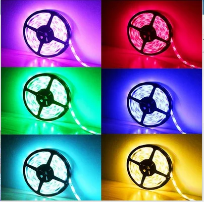 Новые современные украшения для дома 5 м 3528 RGB светодиодные полосы света SMD огни гирлянды 5 м* 1,0 см Высокое качество и долговечность