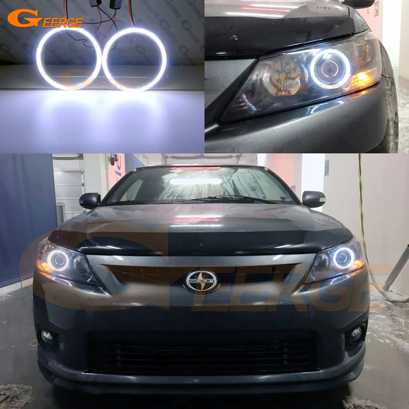 Для scion tc 2011 2012 2013 отличный ультра яркий COB комплект светодиодов глаза ангела halo