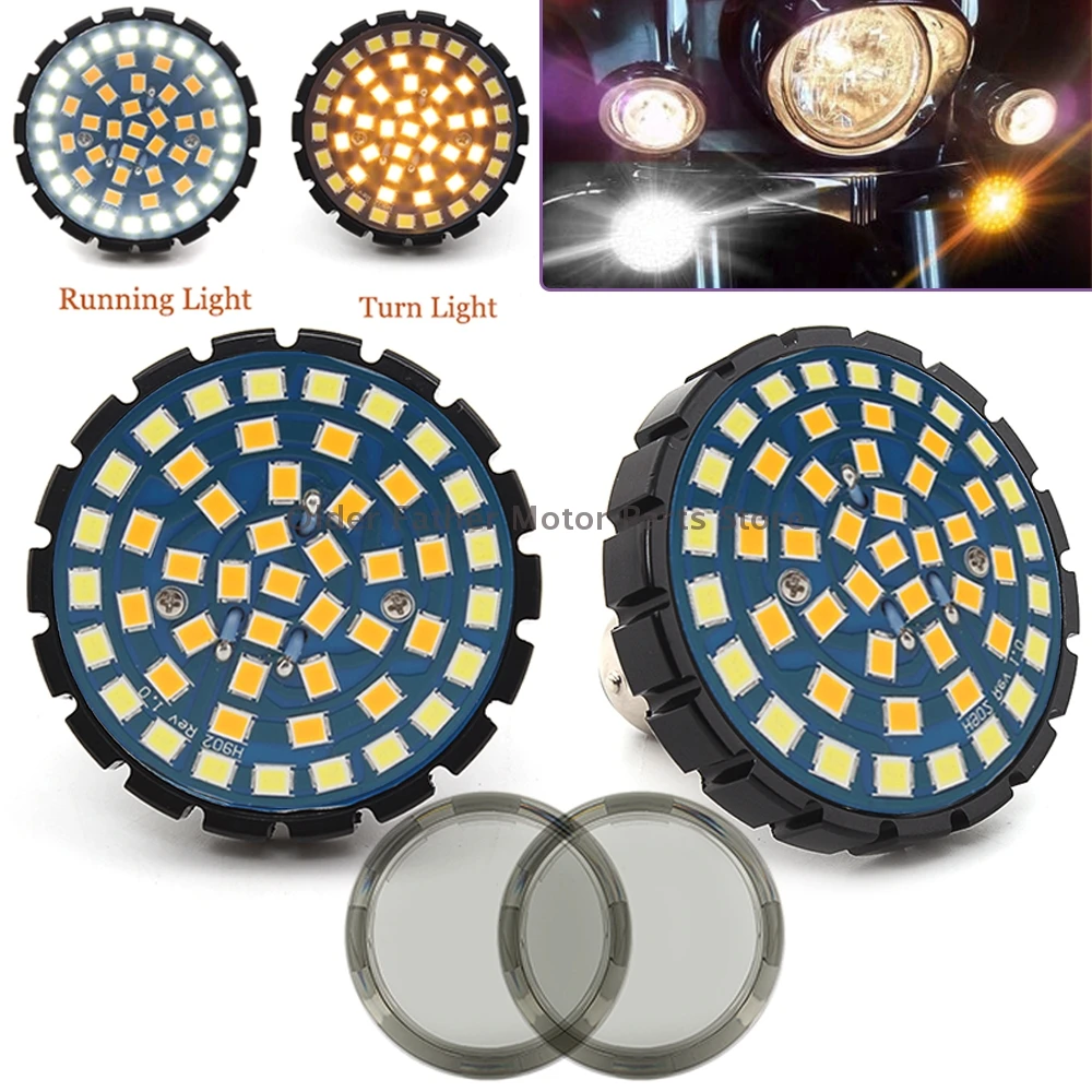

Motorcycle running rear turn signal 1157 LED moto brake light taillight LED For Harley Softail Dyna Sportster Road Glide 2011-16