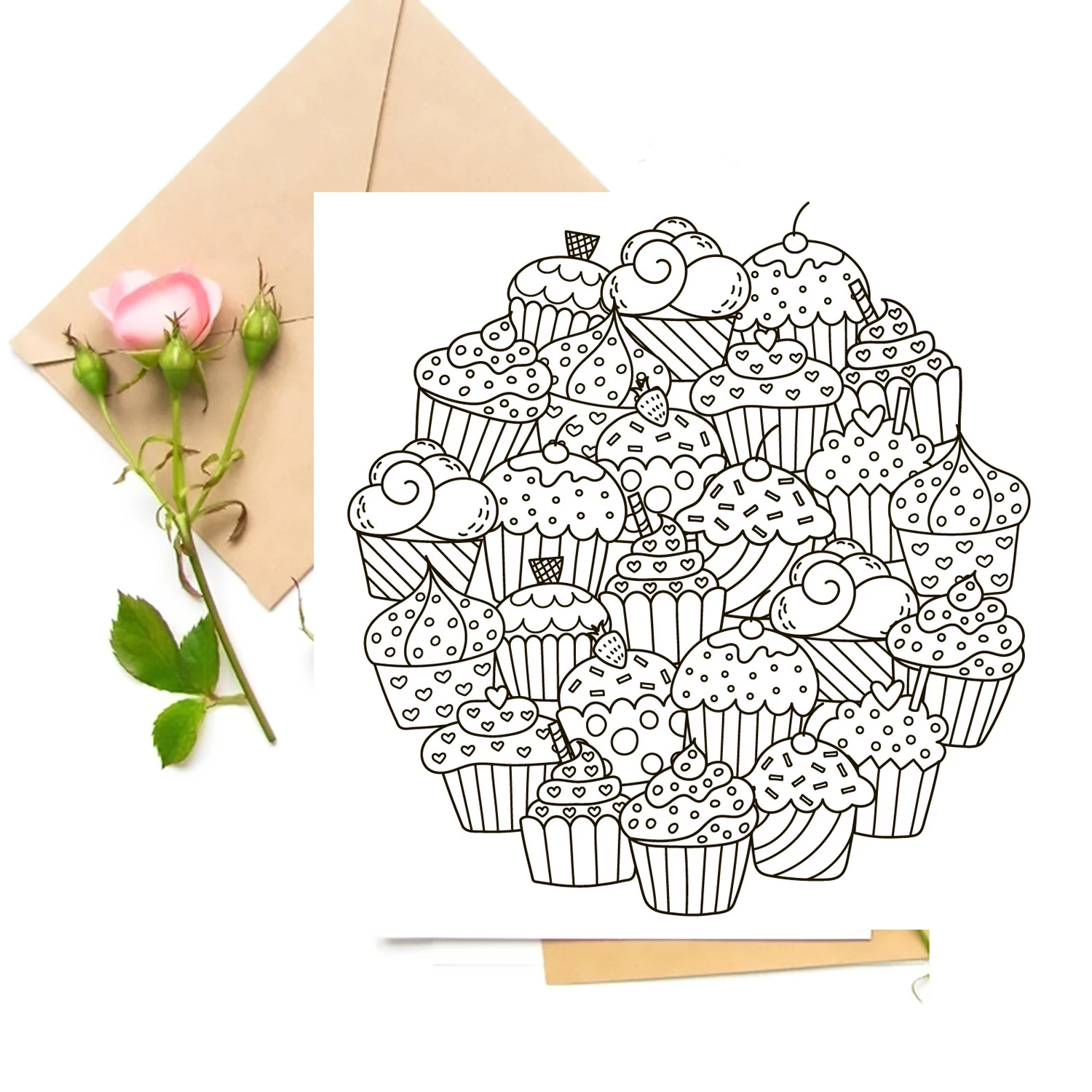 

Delicious Cake Background Transparent Clear Stamps For DIY Scrapbooking/Card Making Stamps Fun Decoration Supplies
