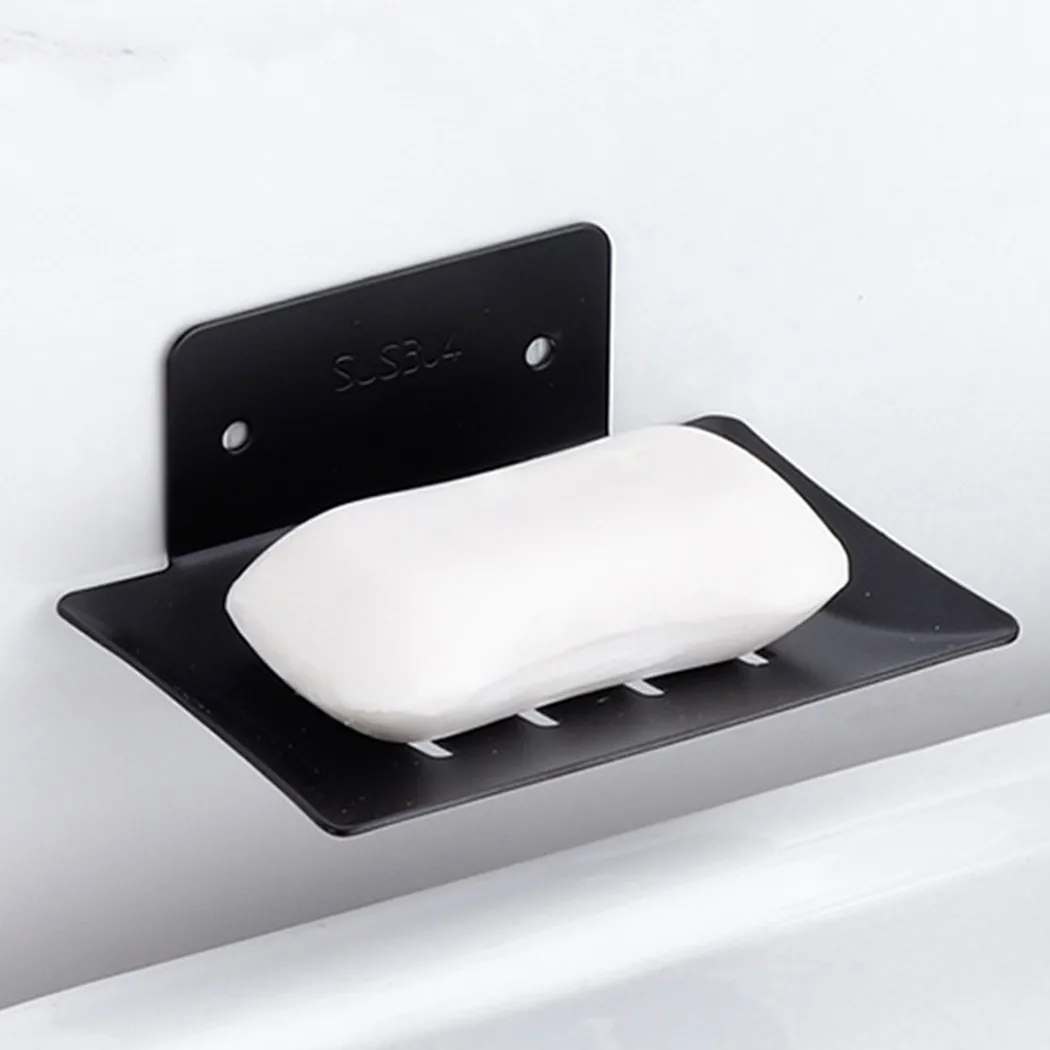 

Soap Holder Dish Drainer Stainless Steel Bathroom Wall-mounted Storage Case Soap Dish Holder Bathroom Shower Soap Holder Box
