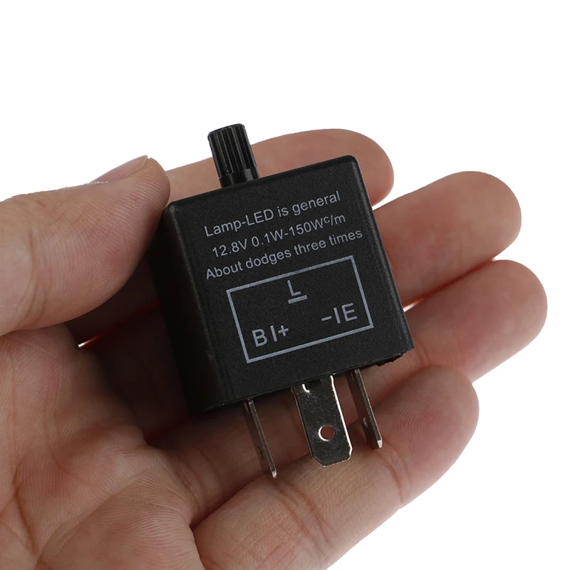 Новинка 1 предмет Регулируемый 3 х контактный автомобиль мотоцикл светодиодный