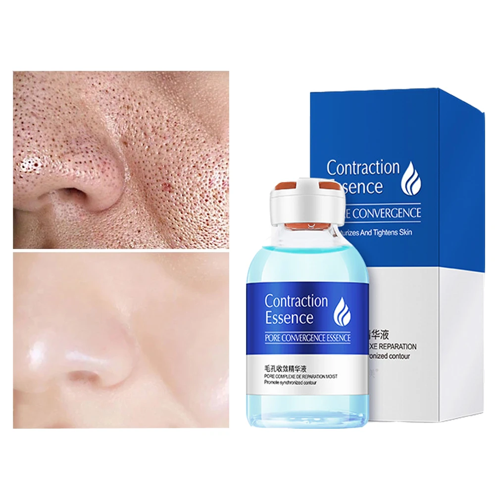 

Pore Shrink Serum Hyaluronic Acid Nourish Moisturizing Dryness Repair Face Pores Treatment Essence Liquid Skin Care 30ml