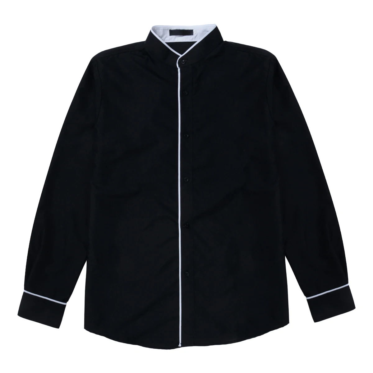 Осенняя роскошная мужская рубашка стильная повседневная модная с V-образным