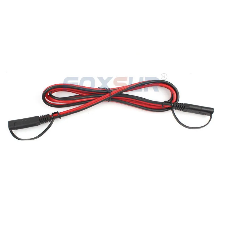 FOXSUR 150 см соединение SAE проводов с крышкой к удлинительному кабелю 16 AWG 2