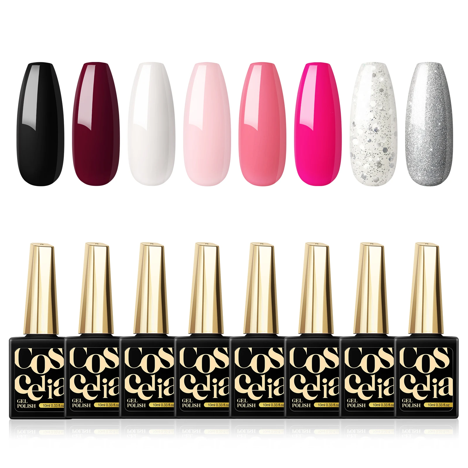 

COSCELIA 10ml 2/4/6/8 Pcs Gel Nail Polish Set Semi Permanent Vernis UV LED Gel Varnish Soak Off Nail Art For Manicure set