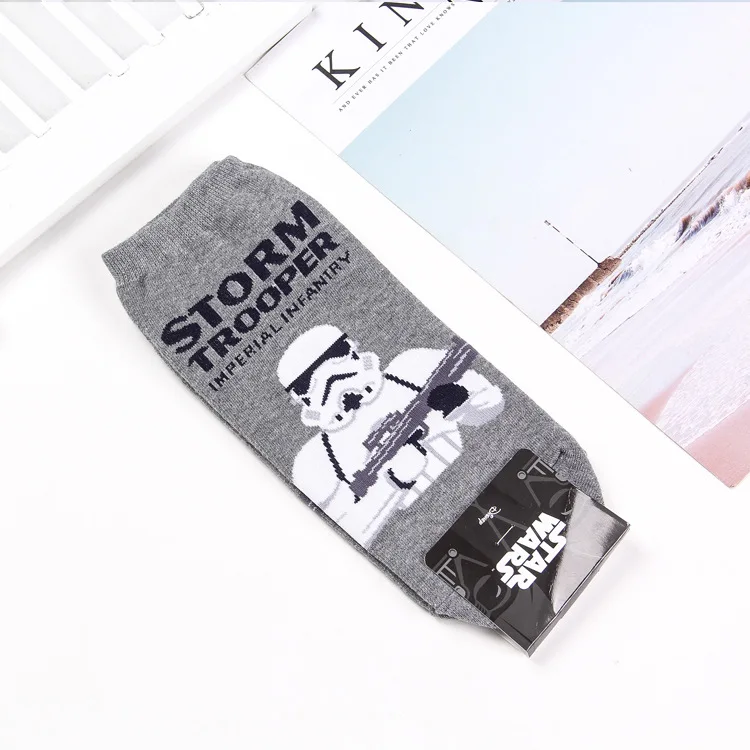 Носки-башмачки серии Disney Star Wars новые корейские Персонализированные носки с
