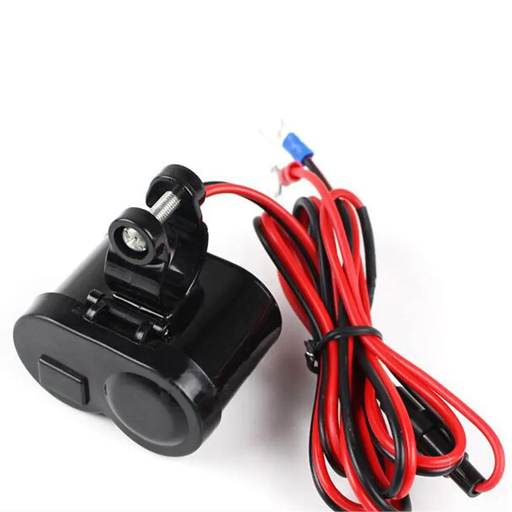 

Мотоциклетная USB-розетка, Модифицированная Водонепроницаемая USB-зарядка, двойное зарядное устройство Usb с выключателем, автомобильное заря...