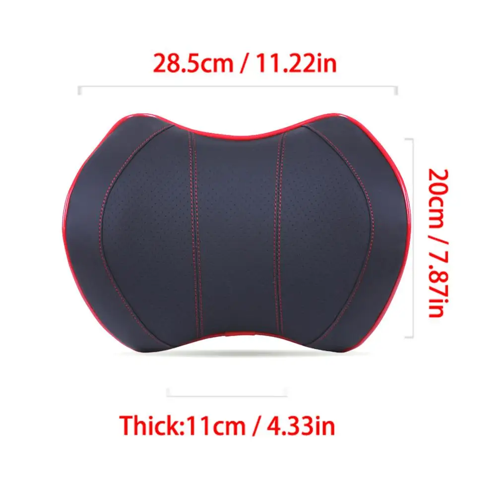 

Used for Car Seat Memory Foam PU Leather Breathable HeadrestCar Headrest Neck Pillow Seat Car Pillow Car Accessories Interior