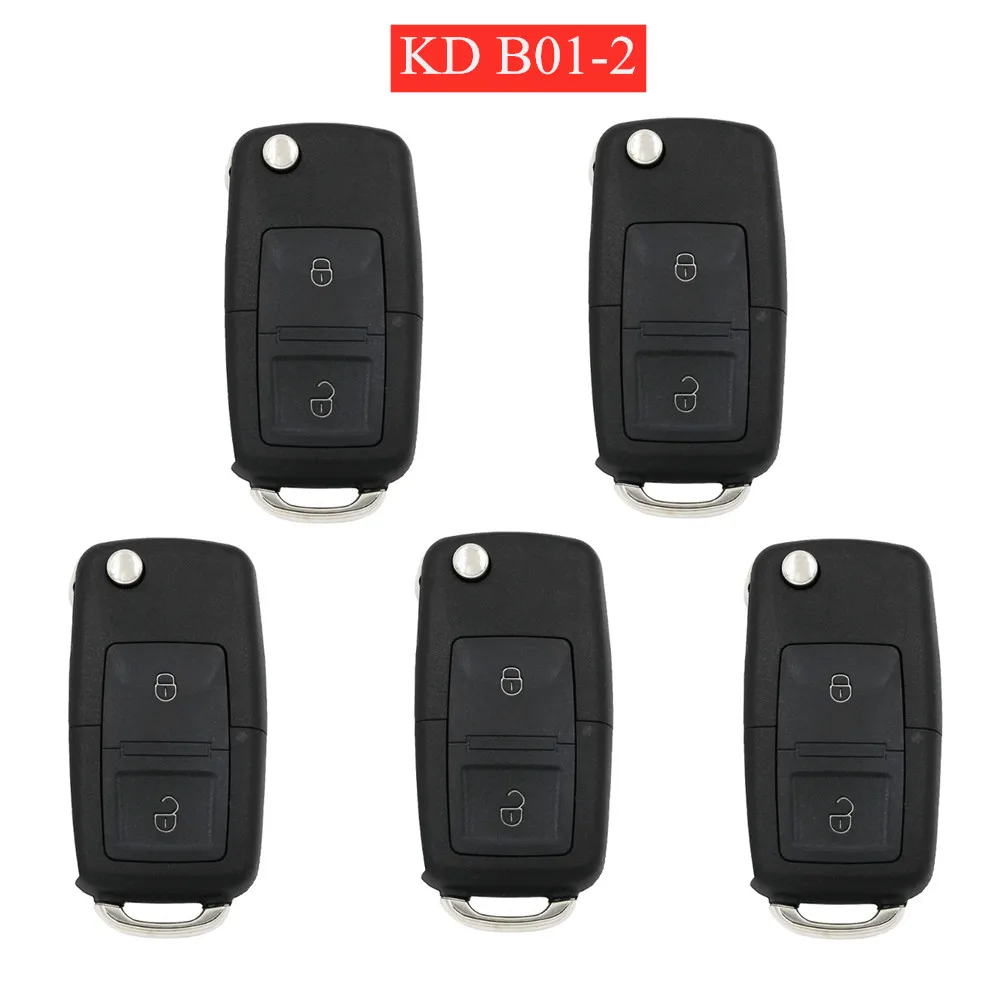5 шт./лот KEYDIY B series B01-2 2 кнопки универсальный пульт дистанционного управления для