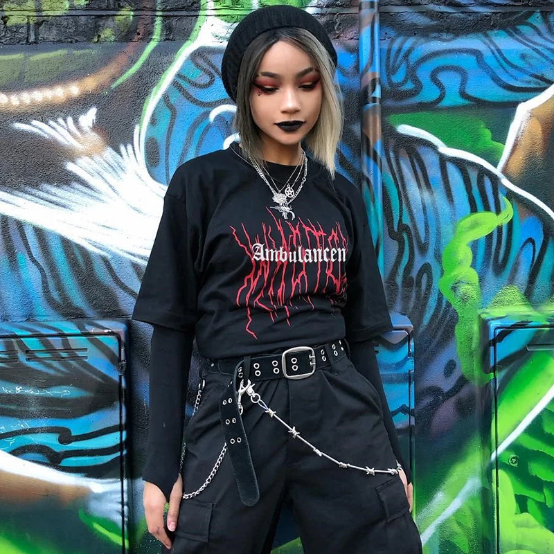 Женская футболка большого размера светоотражающая бойфренда с круглым вырезом