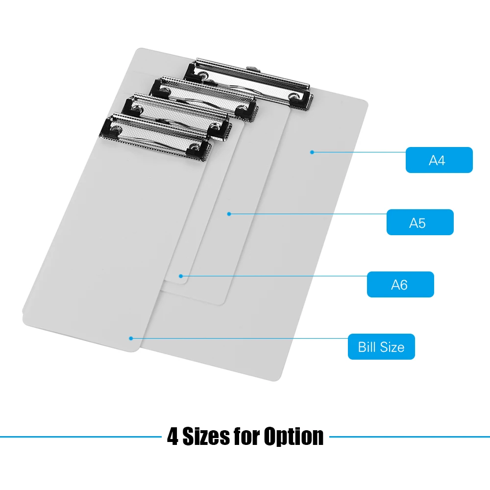 Пластиковая папка для бумаг металлический зажим блокнот письма документов