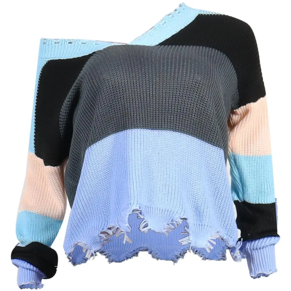 women pullover sweater Autumn Spring Long sleeve female Colorful ladies jumper 2019 | Женская одежда