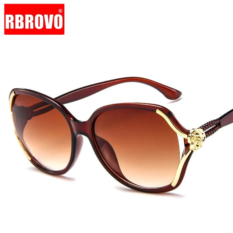 Женские Винтажные Солнцезащитные очки авиаторы RBROVO большие солнцезащитные с