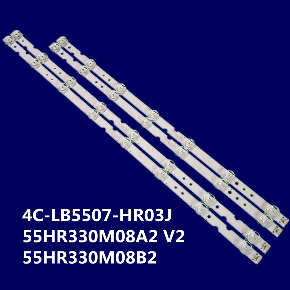 Светодиодный Подсветка полосы 4C LB5508 HR03J LB5507 55HR330M08A2 V2 55HR330M08B2 для TCL D55A730U D55A620U D55A360