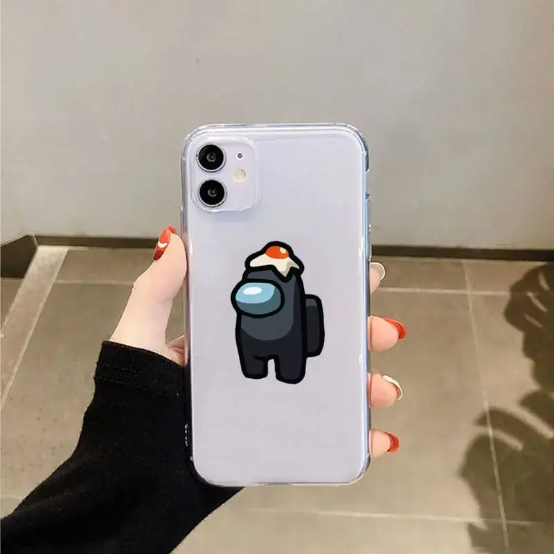 

Among Us casual game astronaut Phone Case Transparent for Clear iPhone case 11 12 mini pro XS MAX 8 7 6 6S Plus X 5S SE 2020 XR