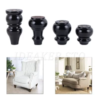 4pcs 80100120150mm solid wood furniture legs replacement for sofa legs cabinet feet coffee table tv stands beds legs