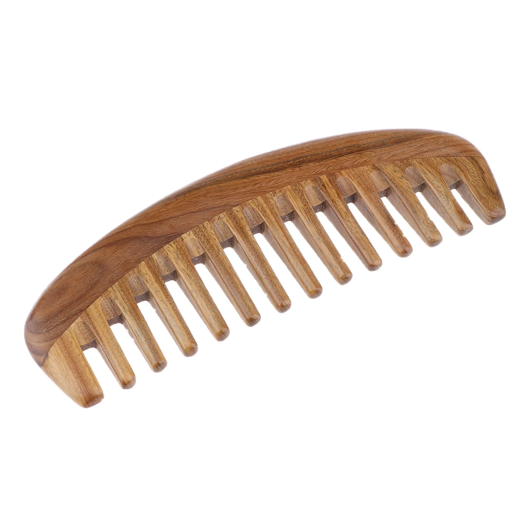 

Green Sandalwood Wooden Comb Hair Comb Wide Tooth Hairdressing Comb Comb