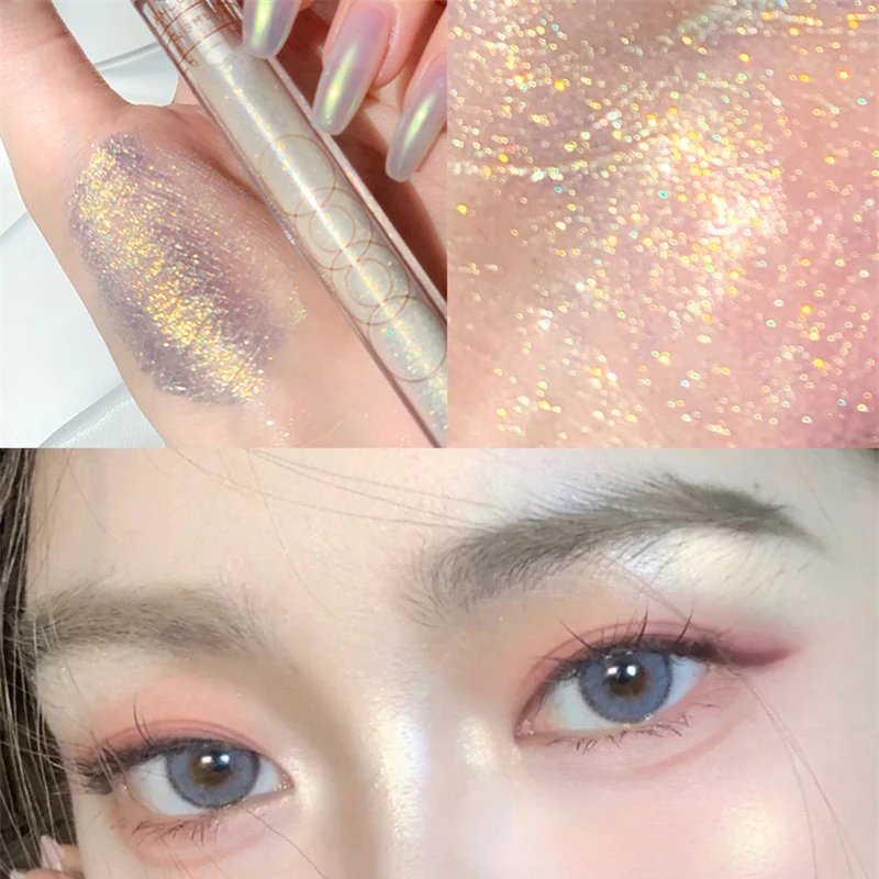 Жидкий Хайлайтер для макияжа бронзатор хайлайтер мерцающий глиттер