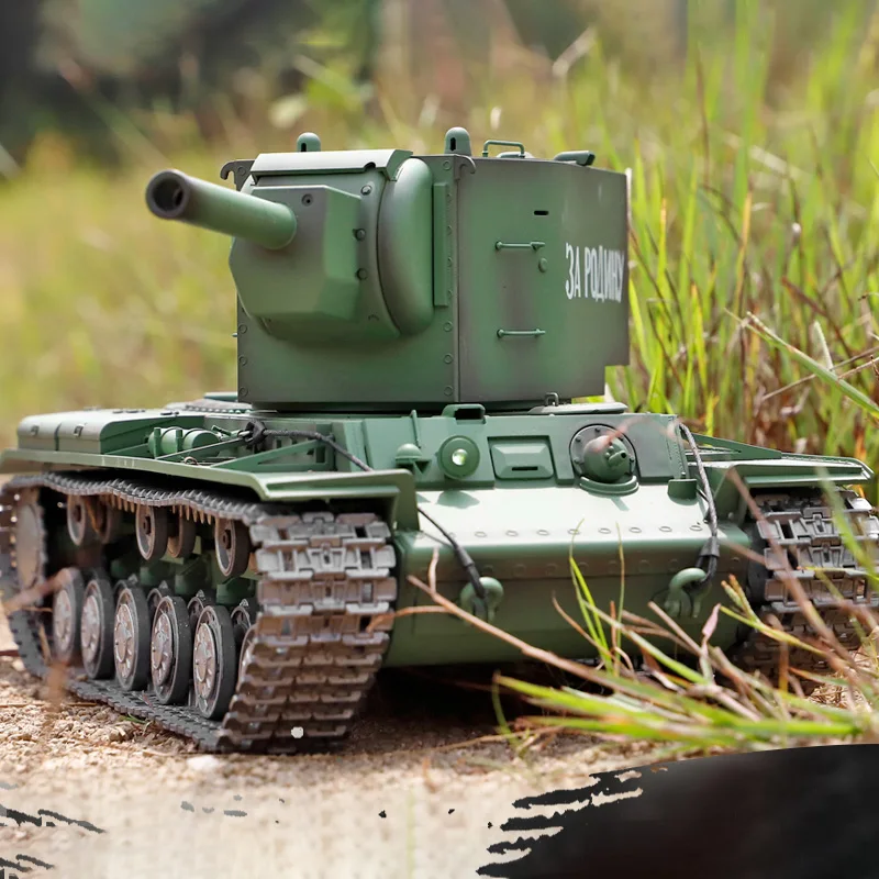 In Stock Henglong 1/16 7.0 Customized Soviet KV-2 Gigant RTR RC Tank 3949 Metal Tracks Outdoor Games TH19753-SMT2 | Игрушки и хобби
