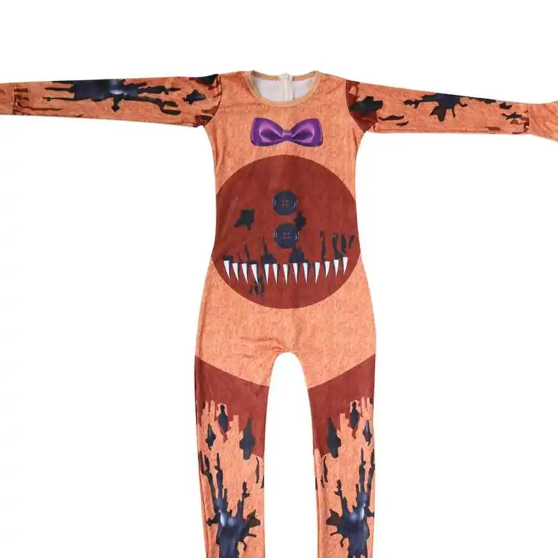 

Phantom Freddie Cosplay Halloween Costume for Kids Anime Cos Carnival Boys Girls Horror Bodysuit with Mask Funny Party Clothing
