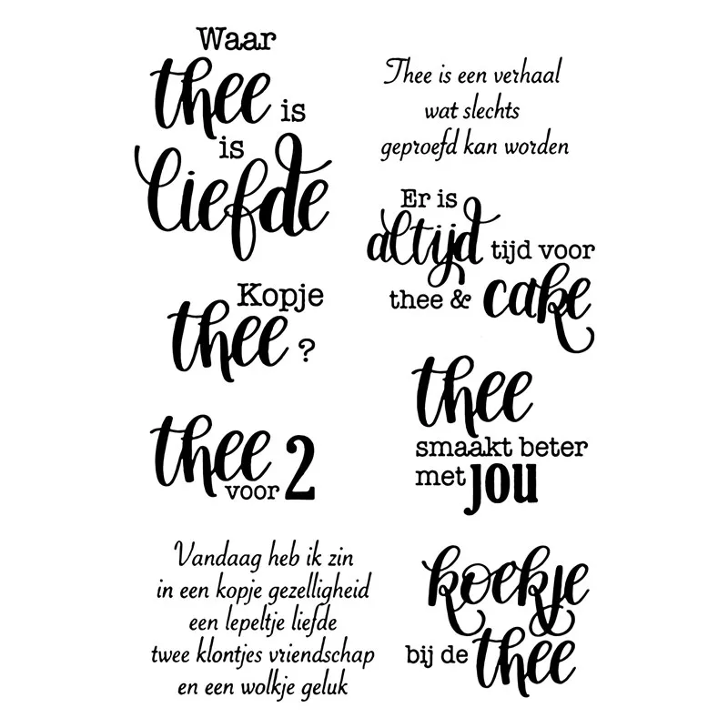 Голландское слово прозрачное Силиконовое печатное уплотнение для DIY