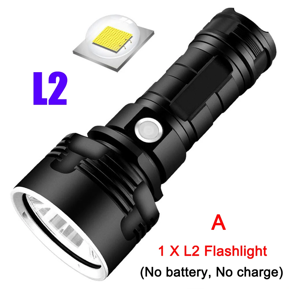 LED Powerful Flashlight Rechargeable Super Bright Long-range High-power Outdoor Home Searchlight JT-Drop Ship | Спорт и развлечения