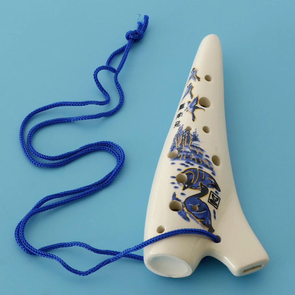 12 отверстий керамический окарина C Ключ музыкальный инструмент для любителей