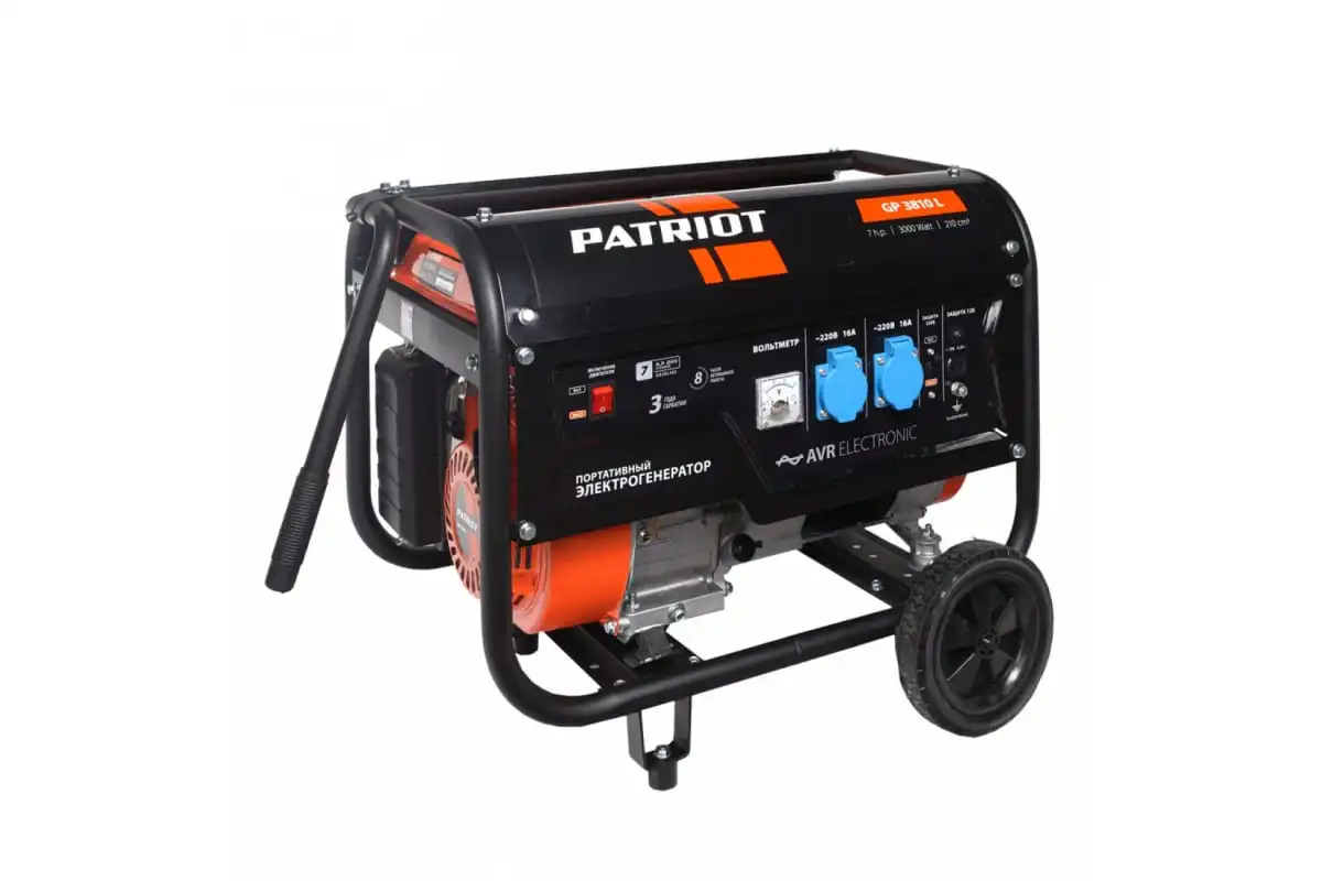 Бензиновый генератор PATRIOT GP 3810L 474101545 | Строительство и ремонт