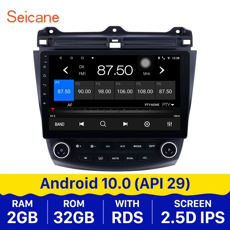 Seicane Android 10 0 1 дюймов сенсорный экран автомобильное радио GPS навигация для 2003 2004 2005