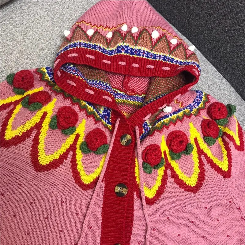 Роскошные Дизайнерские брендовые вязаные кардиганы для женщин винтажные