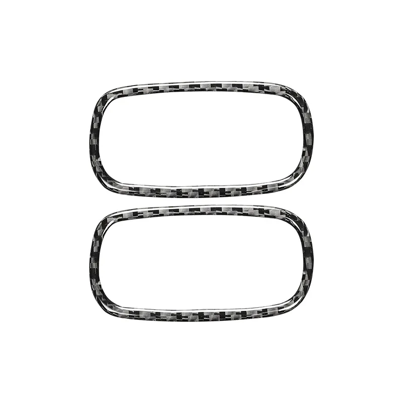 

Наклейка на рамку выпускного отверстия воздуха для Mini Cooper F60, модификация интерьера автомобиля из настоящего углеродного волокна аксессуары наклейка на автомобиль