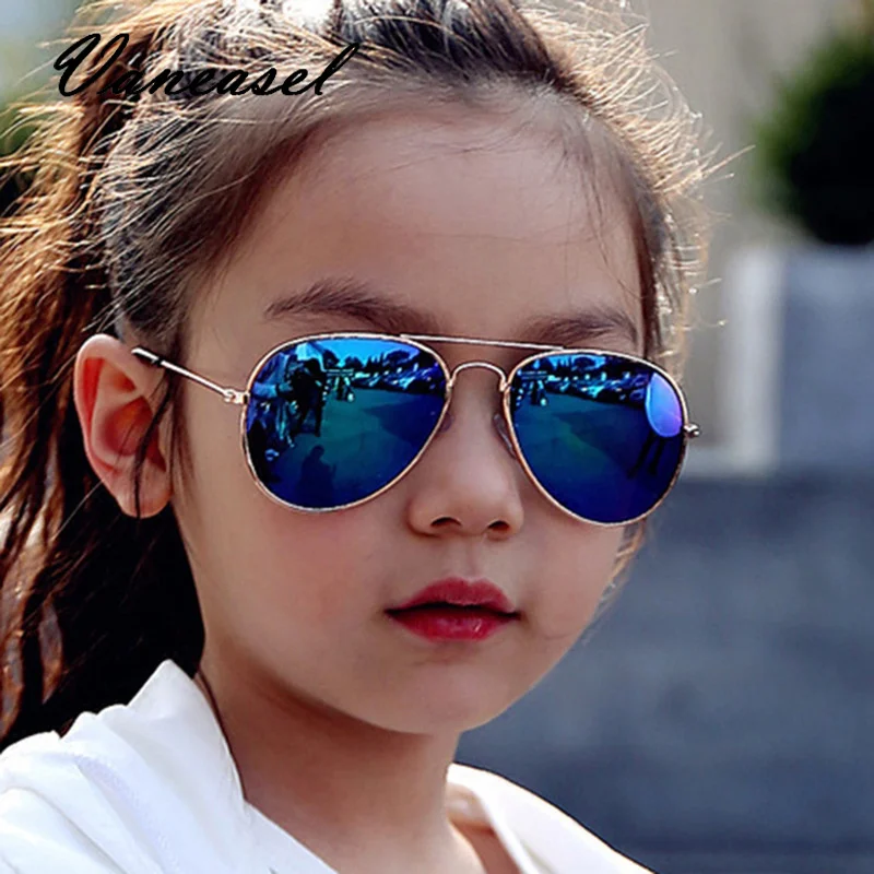 VANEASEL модные детские солнцезащитные очки Пилот Детские 100% UV400 защита для