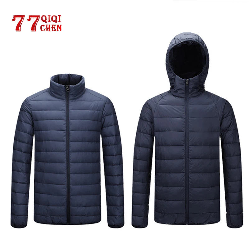 Новый осень-зима светильник пуховая хлопковая куртка для мужчин модная зимняя с