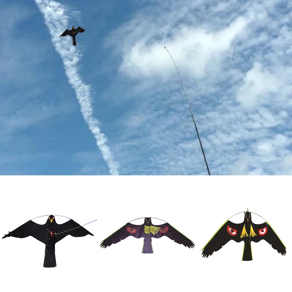 3 вида большие 3D наборы воздушных змей защита птиц фермер урожая пугала приманка