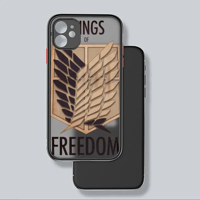 

Attack on Titan Levi Rival Phone Case Matte Transparent for iPhone 7 8 11 12 s mini pro X XS XR MAX Plus coque