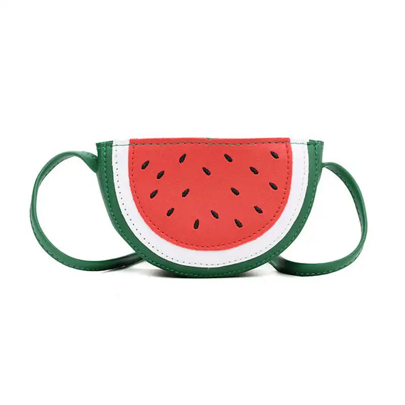 Милые детские сумки портмоне из искусственной кожи в форме фрукта арбуза женские