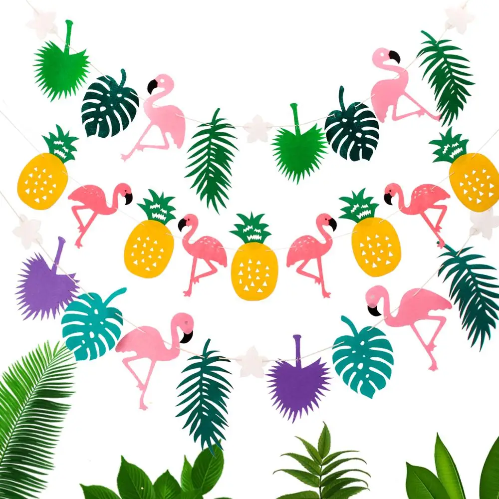 Гавайская одноразовая посуда Frigg декор для дня рождения в стиле джунглей