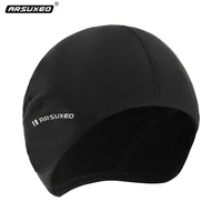 winter windproof mens cycling cap protection ear warm up thermal fleece running cap head warmer elastic outdoor sports caps
