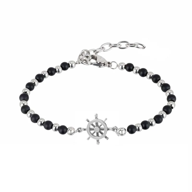 

Runda 2020 Fashion Stainless Steel Wheel Bracelet for Men Bead Bracelets Jewelry