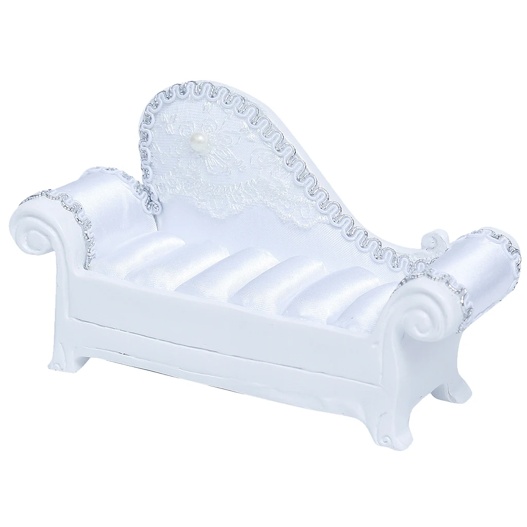 

Resin Sofa Couch Room Decor Jewelry Organizer Wedding Party Ring Display