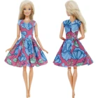 Модное фиолетовое платье BJDBUS, платье для свадебвечерние, юбка с цветочным узором, повседневная одежда, одежда принцессы для куклы Барби, игрушки сделай сам