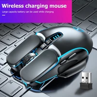 rgb led backlit gaming mouse m215 rgb rechargeable mouse 2400 dpi ergonomic 6 keys wireless mouse for laptop pc