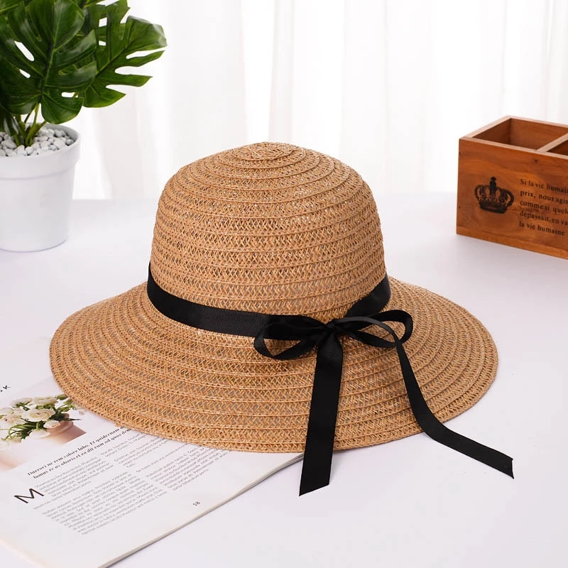 

Beach straw hat children's summer beach sun protection and sunshade travel holiday versatile big edge cool hat breathable sun